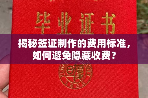 永年揭秘签证制作的费用标准，如何避免隐藏收费？