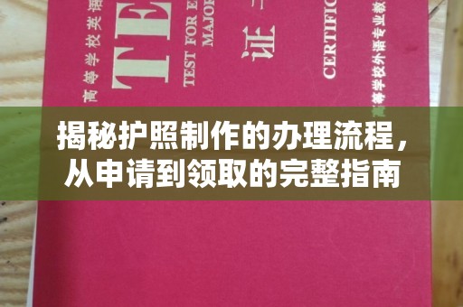 永年揭秘护照制作的办理流程，从申请到领取的完整指南