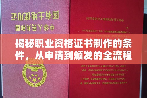 永年揭秘职业资格证书制作的条件，从申请到颁发的全流程解析