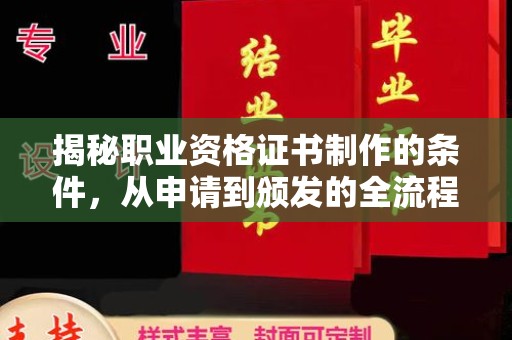 永年揭秘职业资格证书制作的条件，从申请到颁发的全流程解析