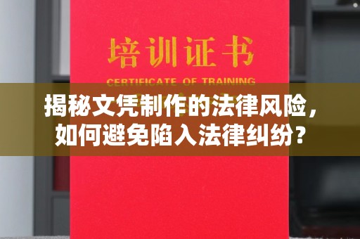 永年揭秘文凭制作的法律风险，如何避免陷入法律纠纷？